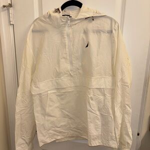 Nautica Men’s Medium Cream Hooded Jacket